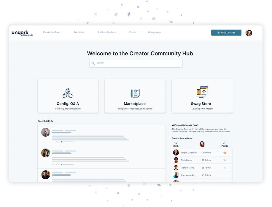 Product Screen community hub