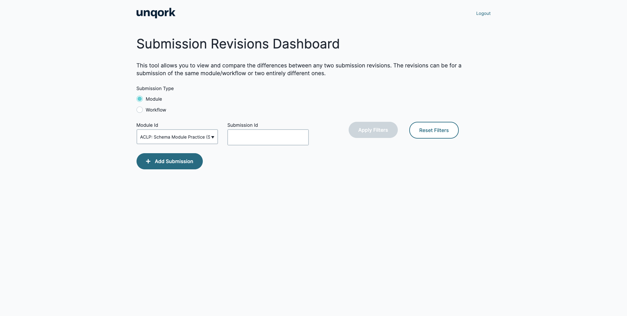 Submissions Revisions Dashboard